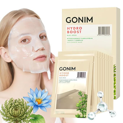 Face Mask Korean Skin Care with Hyaluronic Acid & Collagen Activation- Face Masks Skincare