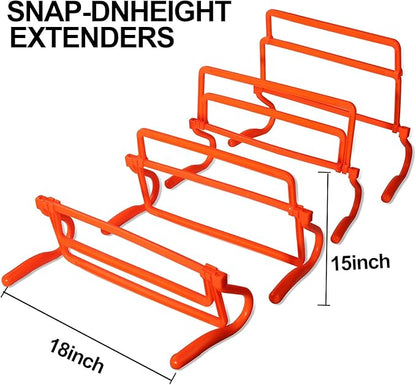 TOCO FREIDO Speed&Agility Training Set – 20ft Agility Ladder Set with 12 Rungs, 4 Adjustable