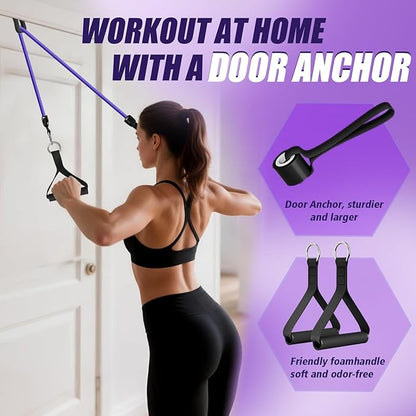 WHATAFIT Resistance Bands, Exercise Bands，Resistance Bands for Working Out, Work Out Bands with