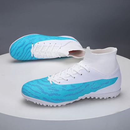 Soccer Cleats for Mens Womens Football Shoes Turf Soccer Shoes Indoor/Outdoor High-top Football