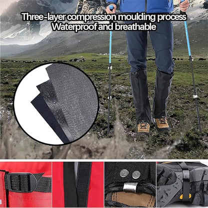 Leg Gaiters for Hiking Boots,900D Waterproof Hunting Hiking Gaiters Adjustable Snow Boot Gaiters