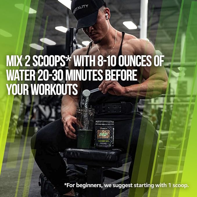 ALPHA LION Superhuman Pump Pre Workout Powder, Nootropic Caffeine & Stim Free Preworkout