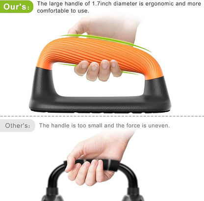 Kipika Push Up Bars, Pushup Stands, Anti-Slip Soft Plastic Push Up Handles, Bottom Anti-Slip Pad