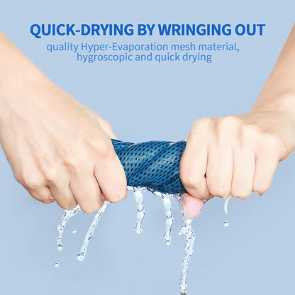 Honoson Cooling Towel Bulk - Neck & Face Cool Chilly Towels Microfiber Breathable Sport Sweat Rag