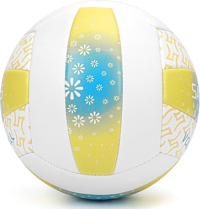 Beach/Water/Sand Volleyballs, Outdoor/Indoor Official Size, Soft Touch Volleyball for Beginners