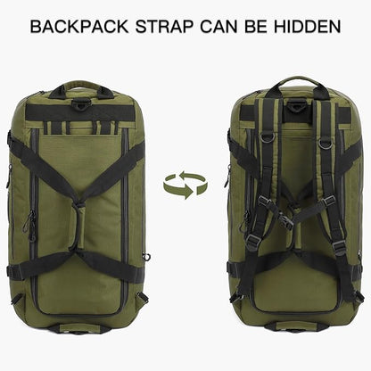TUGUAN Extra Large Travel Duffle Bag Backpack for Men with Adjustable Dividers 120L Big Weekend