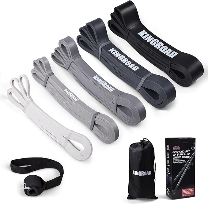 Resistance Band Pull Up Assistance Bands,Set of 5 Resistance Heavy Duty Exercise Stretch Fitness