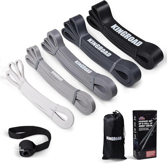 Resistance Band Pull Up Assistance Bands,Set of 5 Resistance Heavy Duty Exercise Stretch Fitness
