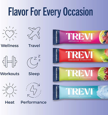 TREVI™ Sugar Free Electrolytes - Drink Mix Hydration Powder Packets - 28 Count - Favorites Variety