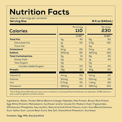 REDCON1 MRE Ready to Drink Protein Shakes, Vanilla Milkshake - Protein Drinks with Whole Food