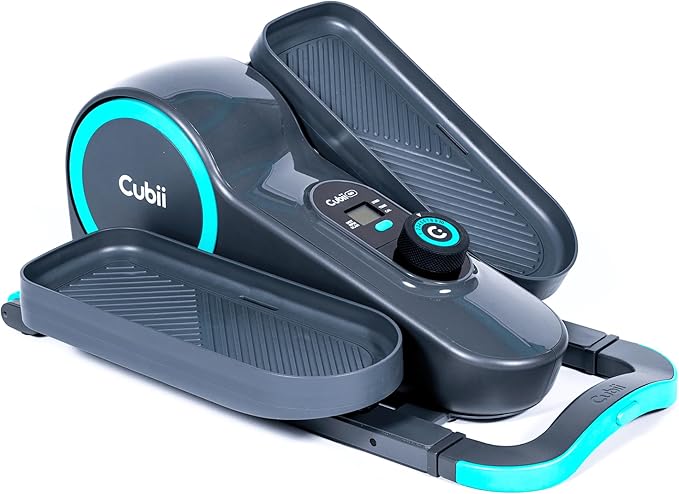 Cubii GO - Under Desk Elliptical Bike Pedal Exerciser, with LCD Fitness Tracker Screen, Adjustable