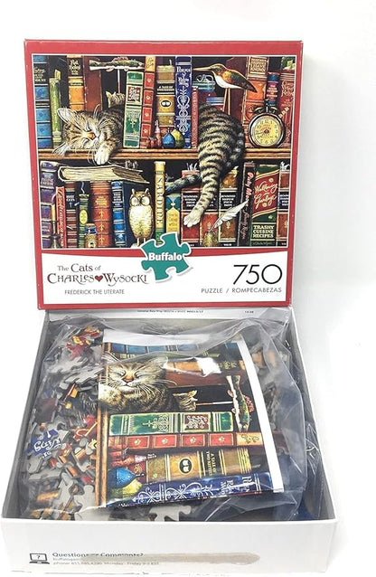 Buffalo Games - Charles Wysocki - Frederick the Literate - 750 Piece Jigsaw Puzzle For Adults