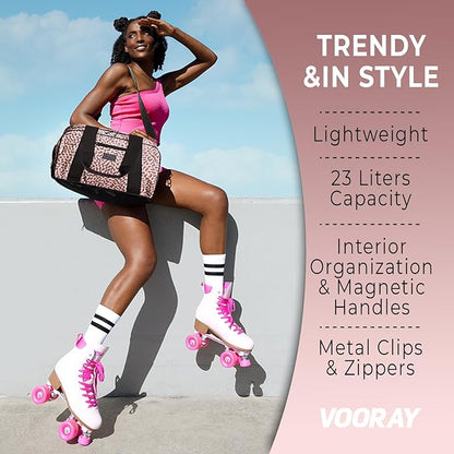 Vooray Burner Gym Duffel Bag, Gym Bag for Women and Men with Shoe Compartment, Weekender, Overnight