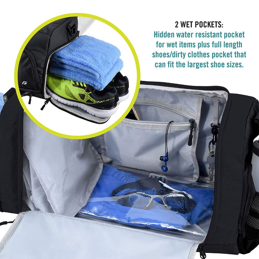 Ultimate Gym Bag 2.0: The Durable Crowdsource Designed Duffel Bag with 10 Optimal Compartments
