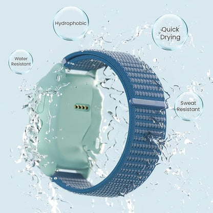 EWUONU 4 pack Adjustable Braided 20mm Band Compatible with Gizmo Watch 3 2 1/Gabb Watch 3e 3 2