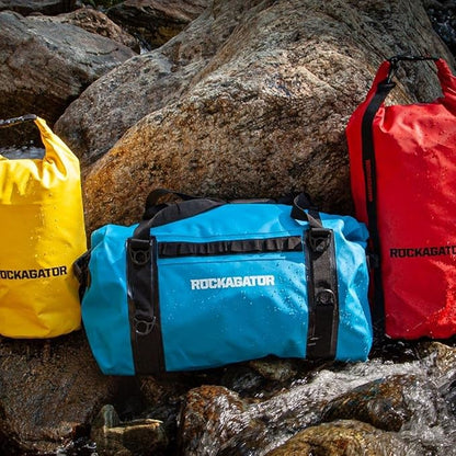 Waterproof Duffle Bag for Travel and Camping with Roll-Top Closure, Durable, All-Weather, and