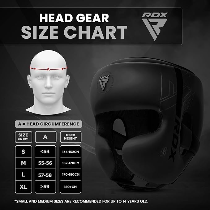 RDX Boxing Headgear, MMA Training, Adjustable Padded Kara,Muay Thai Headgear, Kickboxing, Sparring