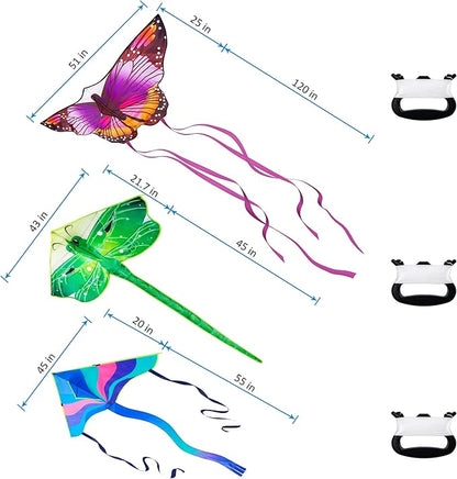 Large Kites for Adults Kites for Kids Ages 4-8， 8-12 Beach Park Outdoor Game Activities, Gifts for