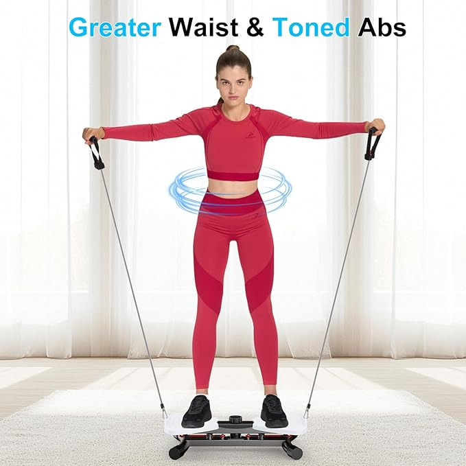Waist Twister Ab Machine, 300 lbs Capacity Exercise Twist Board with Resistance Bands, Core Trainer