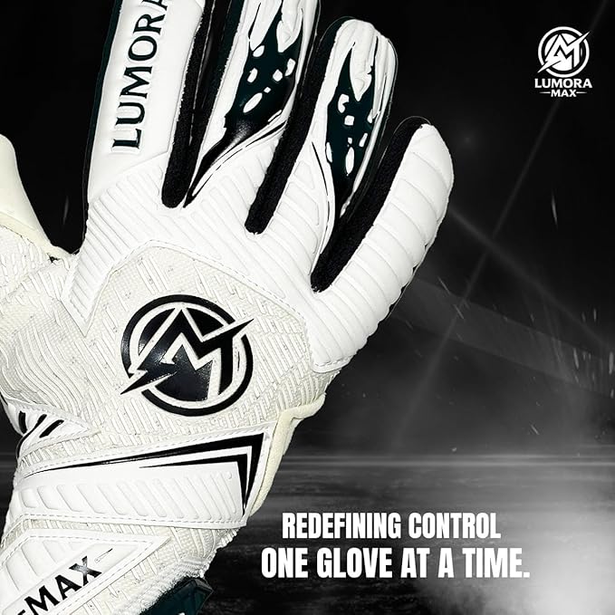 Goalkeeper Gloves-Professional Negative Cut Goalie Gloves with Contact Max Grip, 4mm Foam Padding &