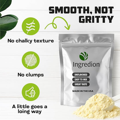 Premium Pea Protein Isolate Bulk pouch Non-GMO (8 lb)