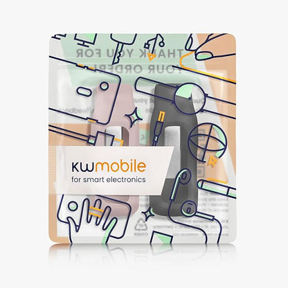 kwmobile 2X Clip Holders Compatible with Fitbit Inspire 3 / Inspire 2 / Ace 3 - Clip-On Holder