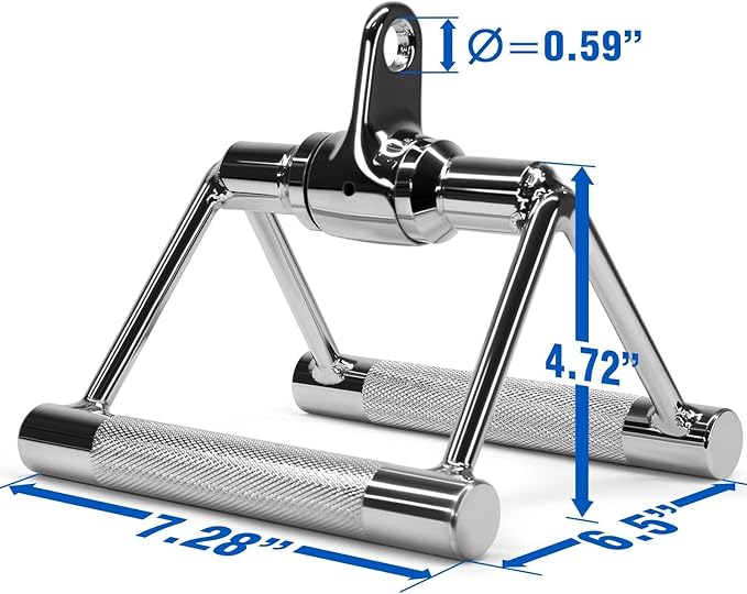 Yes4All Tricep Press Down Cable Machine Attachment Set, LAT Pulldown Attachment, Cable Machine