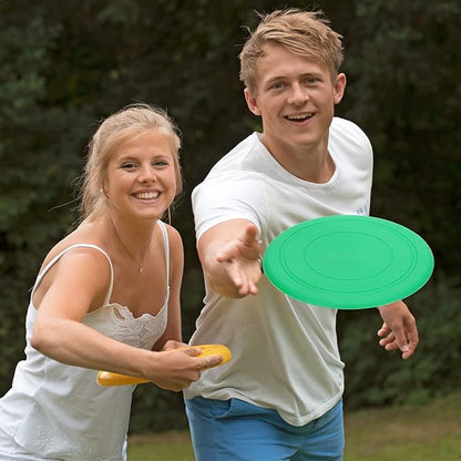 Vinsot Flying Discs Bulk Flying Discs for Kids Soft Rubber Flyer Disk Outdoor for Children Adults