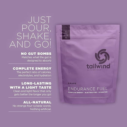 Tailwind Nutrition Endurance Fuel, Carbohydrate & Electrolyte Sports Drink Mix Powder, Gluten-Free