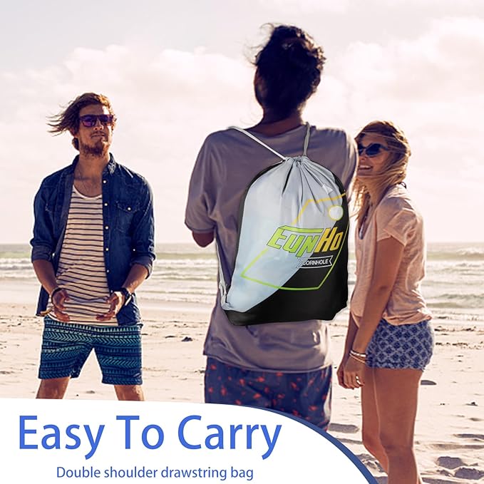 EunHo Dual Sided Cornhole Bags Regulation Set of 8 Professional Cornhole Bean Bags Slick and Stick