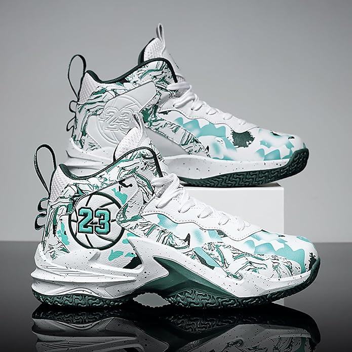 Boys Basketball Shoes Breathable Indoor Athletic Shoes Youth Outdoor Fashion Sneakers Comfortable