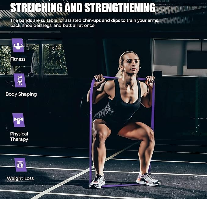 VEICK Resistance Bands for Working Out, Exercise Bands, Workout Bands, Pull Up Assistance Bands