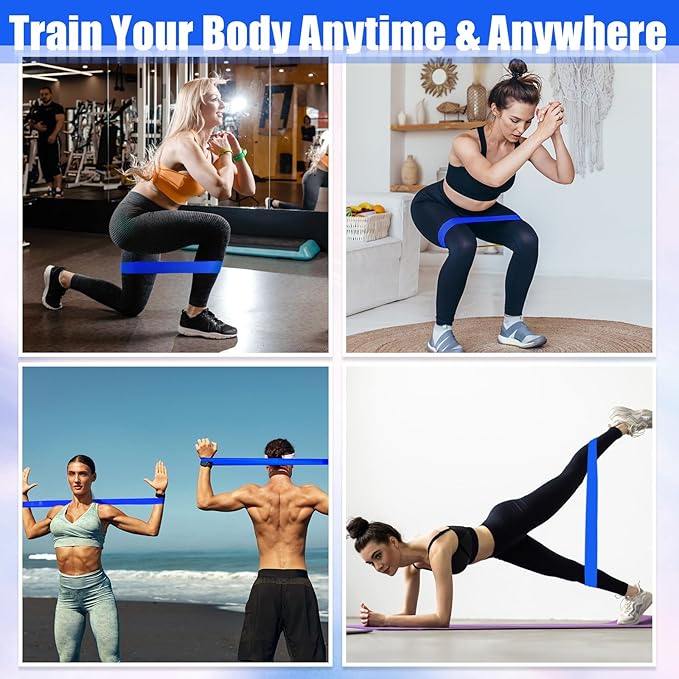 Deekin 20 Pcs Resistance Bands Resistance Loop Exercise Bands Exercise Equipment Elastic Drap Ring