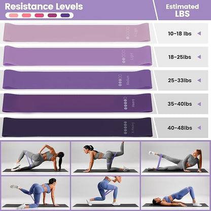 Home Pilates Essentials Kit for Women,Pilates Equipment Set with 9 Inch Yoga Ball,Figure 8