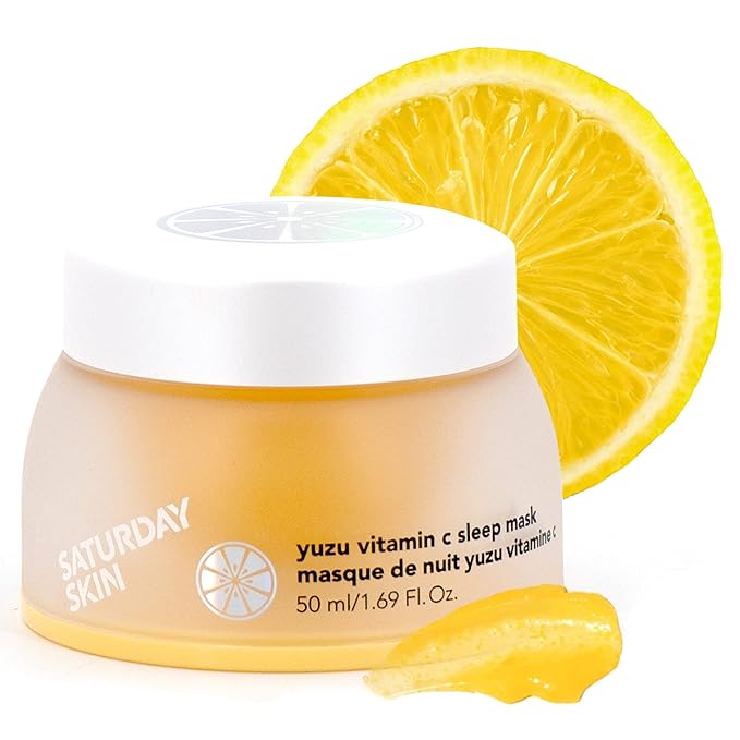 Saturday Skin Yuzu Vitamin C Sleep Mask Regenerist Retinol Ultra Rich Face Moisturizer Cream Smooth