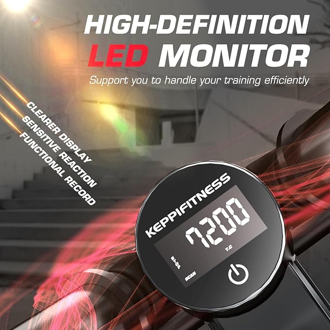 KeppiFitness Steppers for Exercise at Home, Stair Stepper with Resistance Bands for Home Cardio