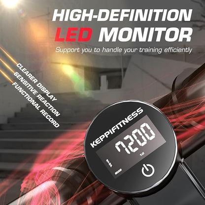 KeppiFitness Steppers for Exercise at Home, Stair Stepper with Resistance Bands for Home Cardio