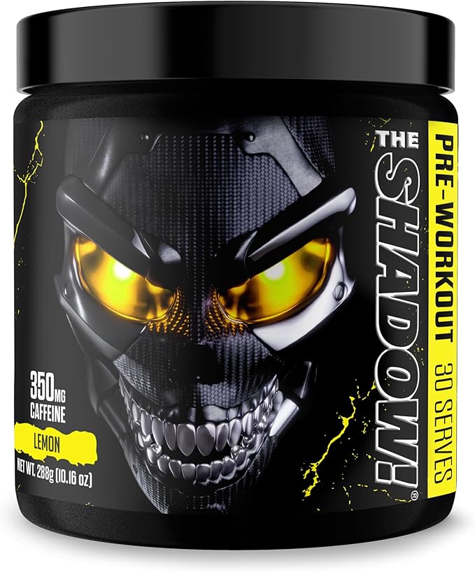 JNX SPORTS The Shadow! 350mg of Caffeine Hard Core Preworkout - Lemon 30 Servings | Electric