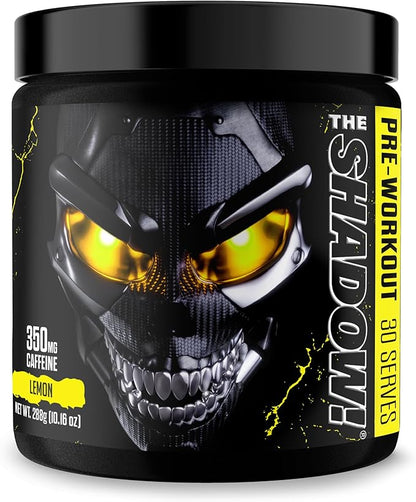 JNX SPORTS The Shadow! 350mg of Caffeine Hard Core Preworkout - Lemon 30 Servings | Electric