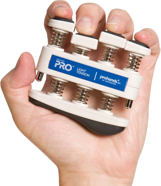 PRO Hand Exerciser, Finger Exerciser (Hand Grip Strengthener), Spring-Loaded, Finger-Piston System