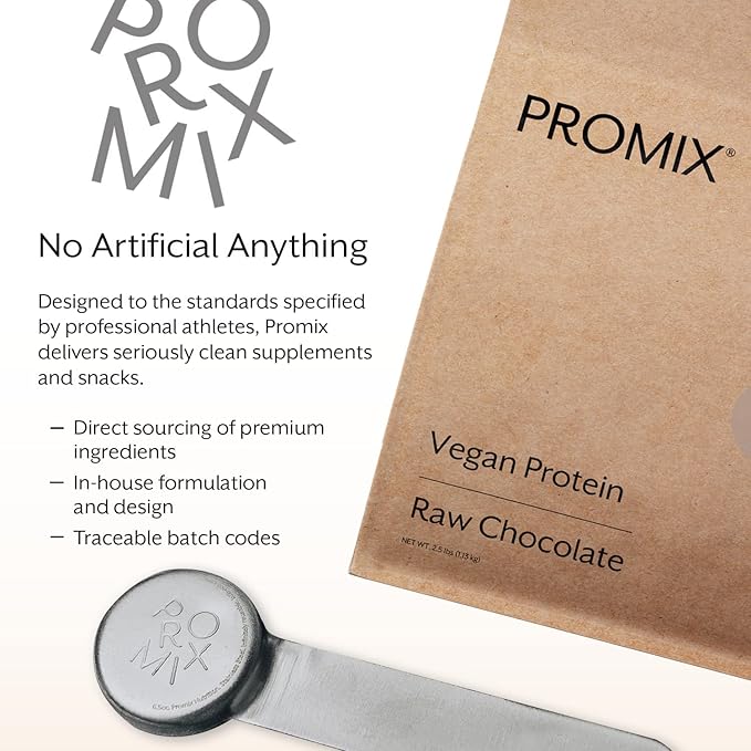 ProMix Nutrition Plant-Based Vegan Protein Powder, Raw Chocolate - Pea Protein & Vitamin B-12
