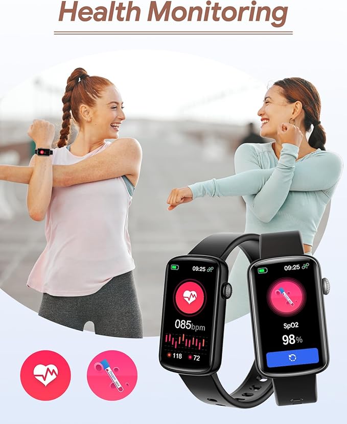 Fitness Tracker, Fitness Watches for Women Men with Heart Rate Monitor Blood Oxygen Sleep Tracker