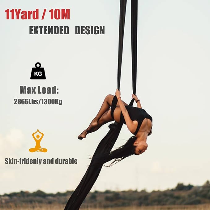 Aerial Silks 11 Yards Aerial Silks For Home Aerial Yoga Swing Aerial Yoga Hammock Swing Aerial Silk