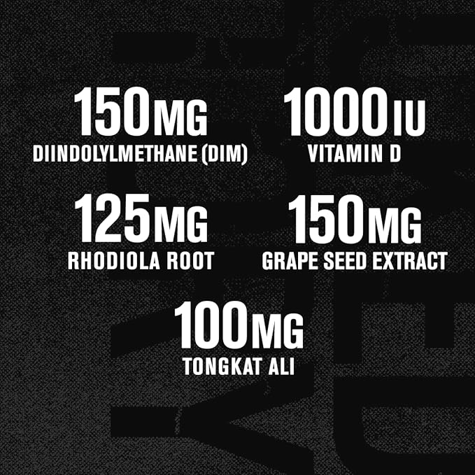 Jacked Factory Androsurge Estrogen Blocker for Men - Natural Testosterone Booster for Men &