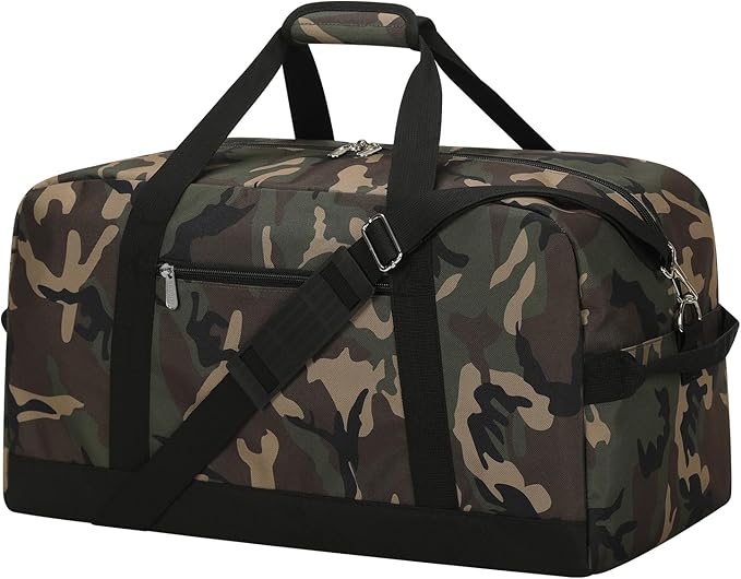 21 inch Gym Bag for Men - 40L Travel Duffel Bag Sport Duffle Bags for Weekend Overnight with Bottom