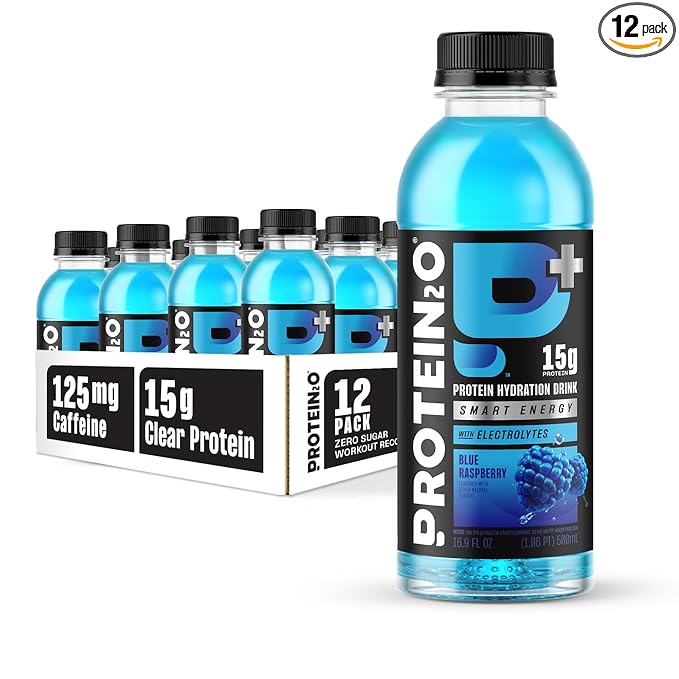 Protein2o 15g Whey Protein Isolate Hydration Drink Plus Energy & Focus, 350mg of Electrolytes