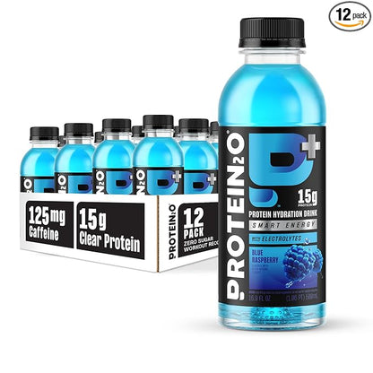 Protein2o 15g Whey Protein Isolate Hydration Drink Plus Energy & Focus, 350mg of Electrolytes