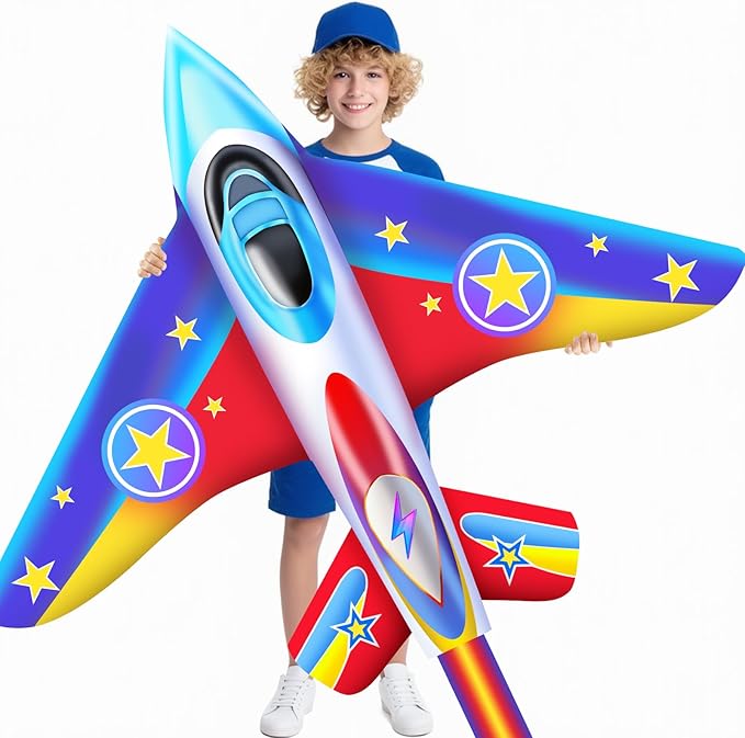 Fighter Jet Kites for Kids & Adults - Durable Airplane Kites for Boys Ages 8-12 & 4-8 with Kite