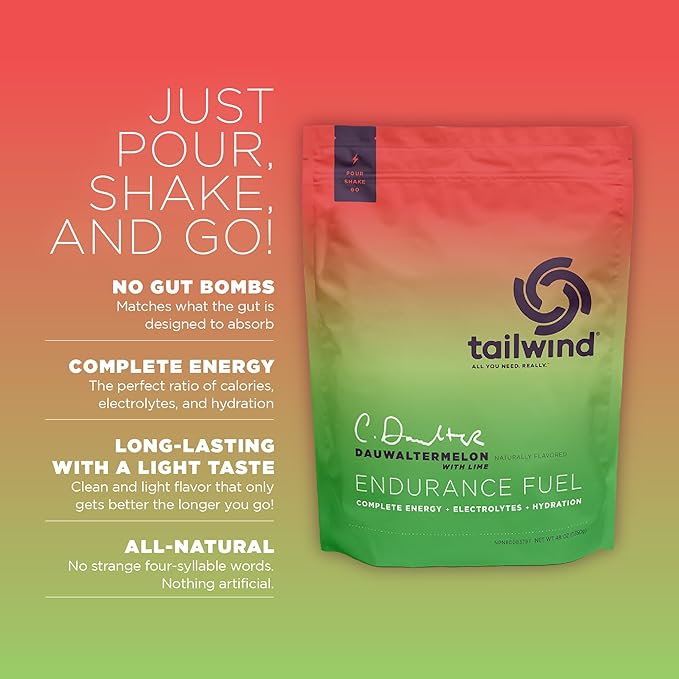 Tailwind Nutrition Endurance Fuel, Carbohydrate & Electrolyte Sports Drink Mix Powder, Gluten-Free