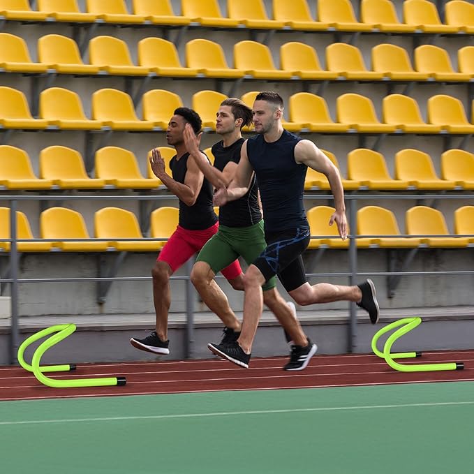 Wettarn 18 Pcs 6" Speed Training Hurdles Durable Agility Training Hurdle Agility Plyometric and All